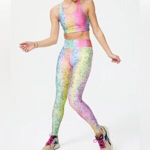 TEREZ Hi Shine Leggings Rainbow Haze -Size XS